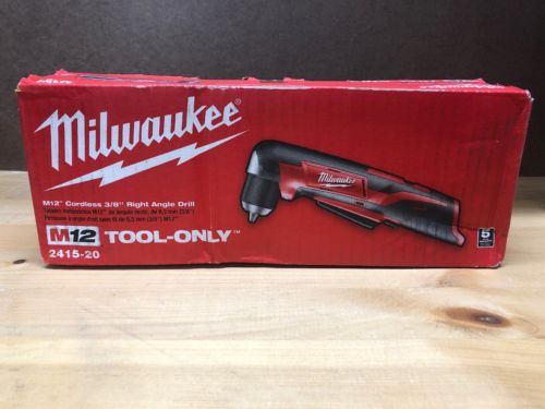 Milwaukee 2415-20 M12 12-Volt 3/8' Right Angle Drill/Driver - Bare Tool