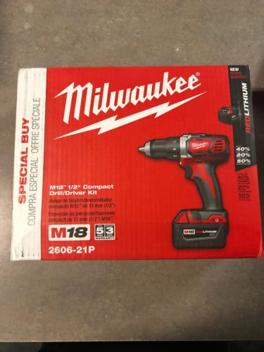 Milwaukee M18 1/2” Compact Drill/Driver Kit