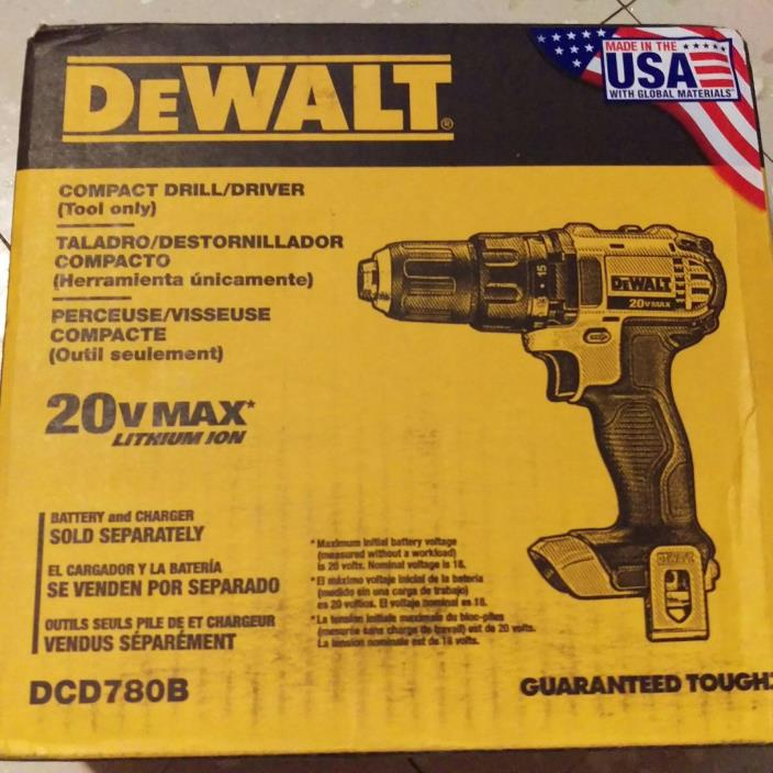 DEWALT DCD780B 20V Lithium-Ion Cordless Drill