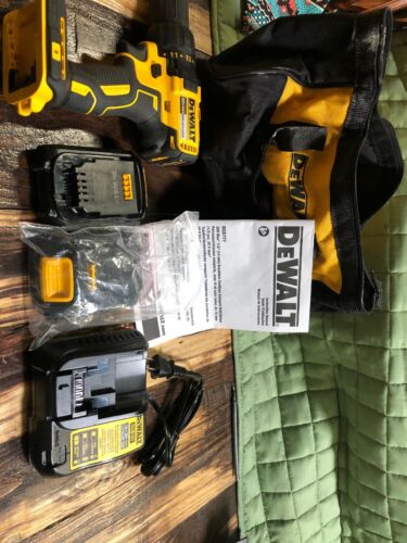 Dewalt Cordless Drill Driver Kit 20V Compact Brushless Motor Tool Set 2Batteries