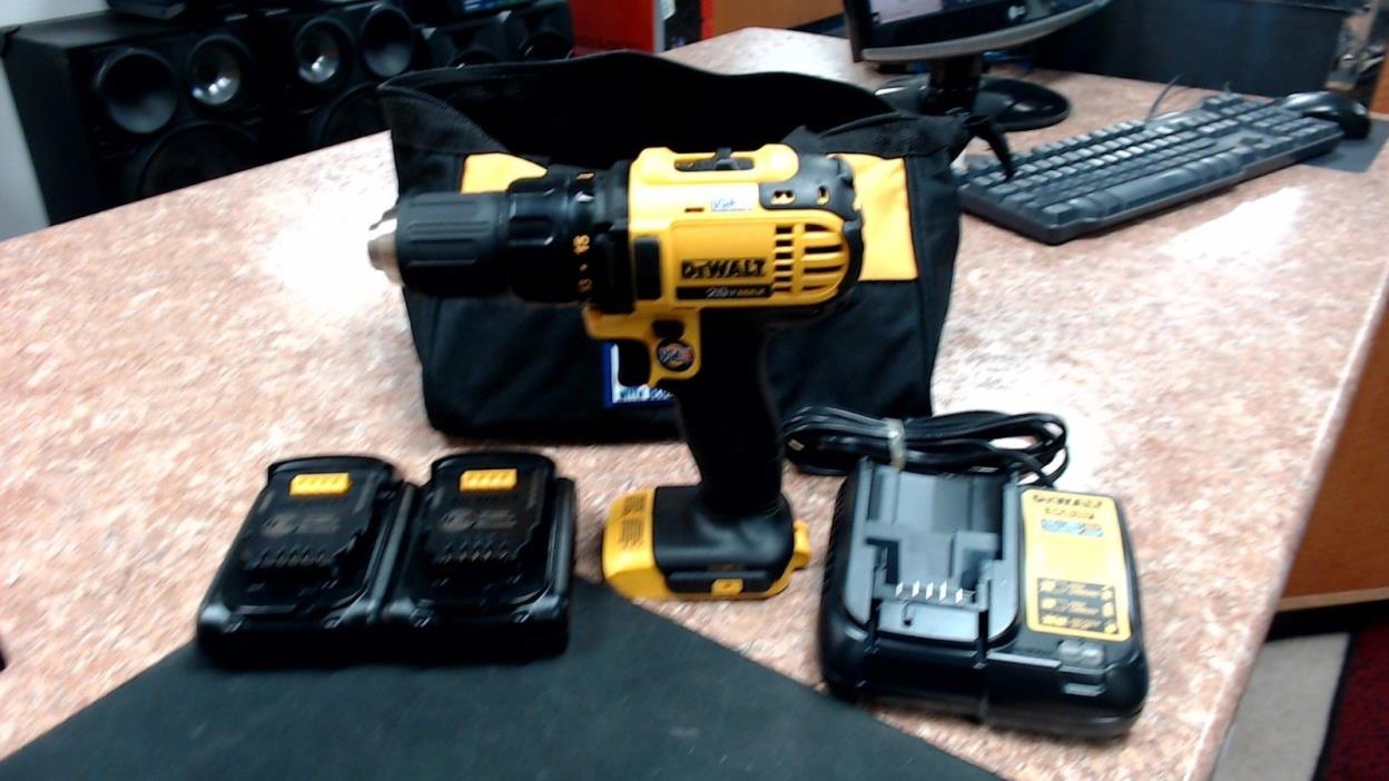 Dewalt 20v max drill DCD780 charger DCB107 and XR batteries cordless lithium ion