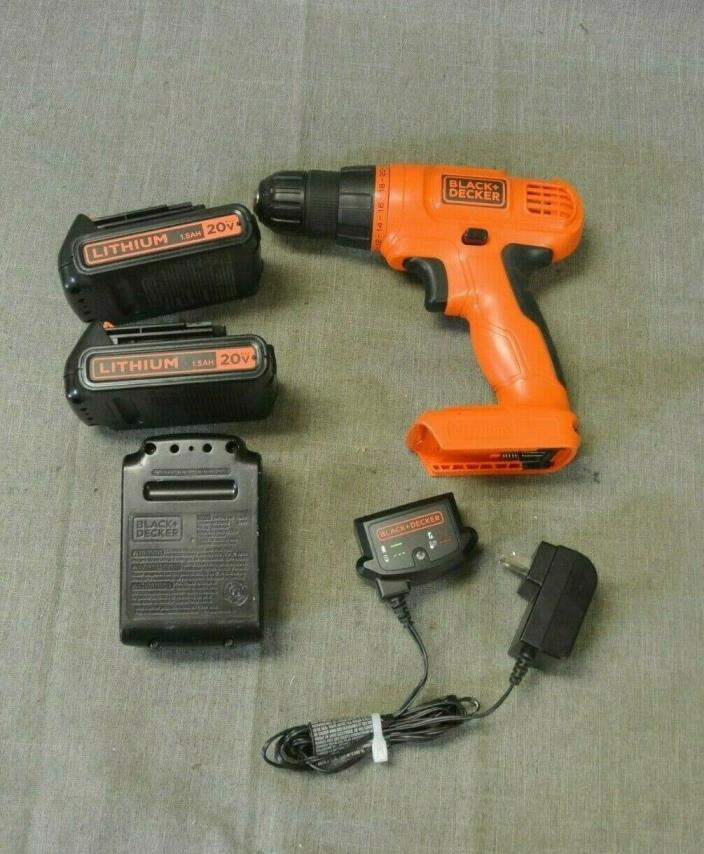 BLACK + DECKER LD120 20V DRILL (123087-1 NW)
