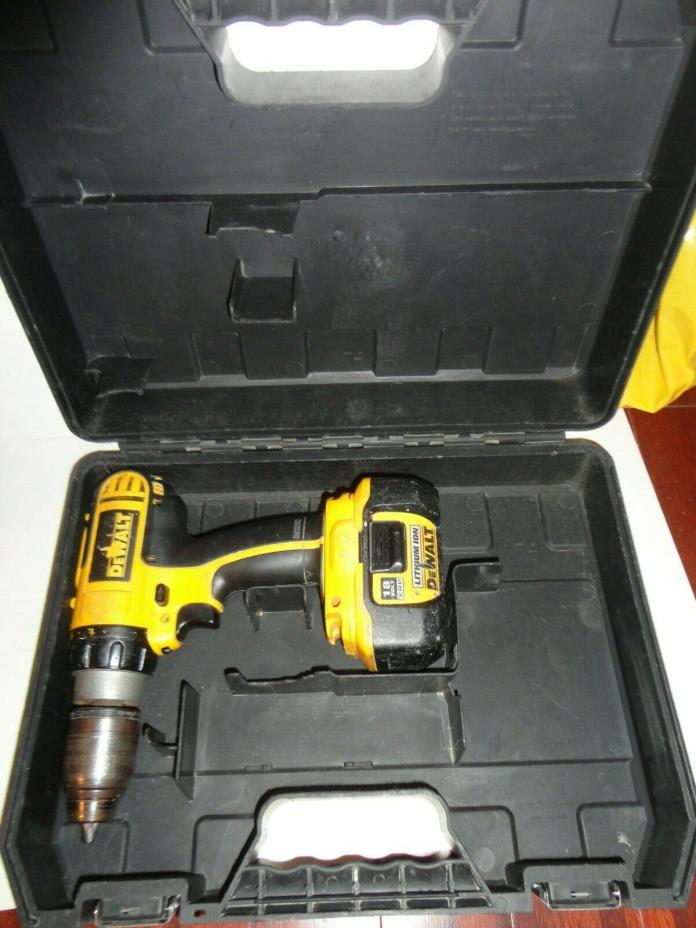 NICE Dewalt DCD755 hammer drill 18V with light and nano base Li-Ion battery case