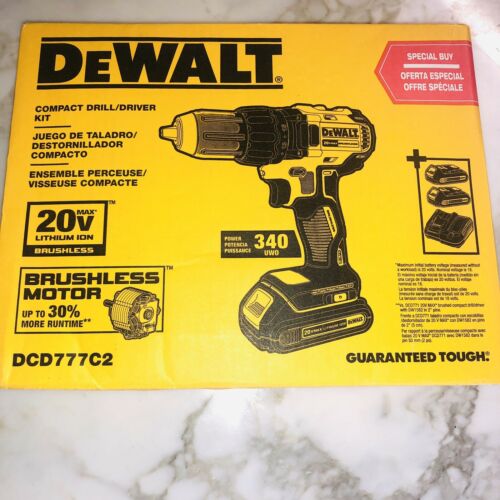 DEWALT DCD777C2 20V Compact Drill Driver