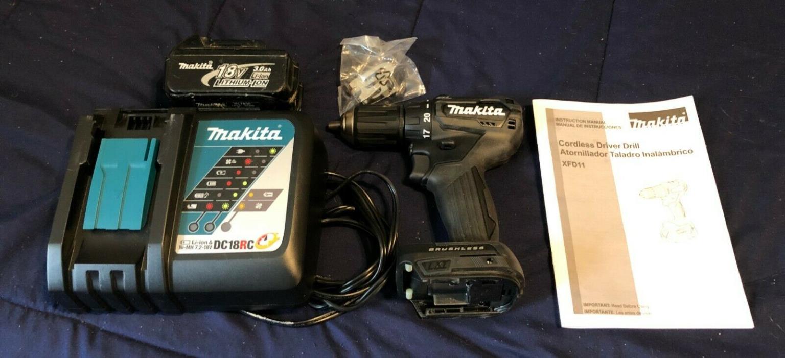 Makita XFD11R1 18V Sub-Compact Brushless 1/2