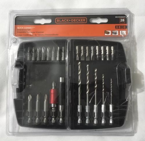 Black & Decker 28pc Drill/Drive Set New In Open Retail Package Free Shipping