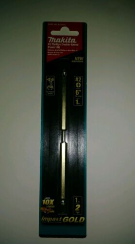 Drive Bit - 6 Inch #2 Phillips - Double Ended  - High Strength Steel. New in box