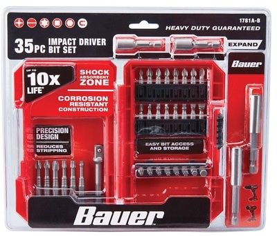 35 Pc Impact Drill and Driver Bit Set
