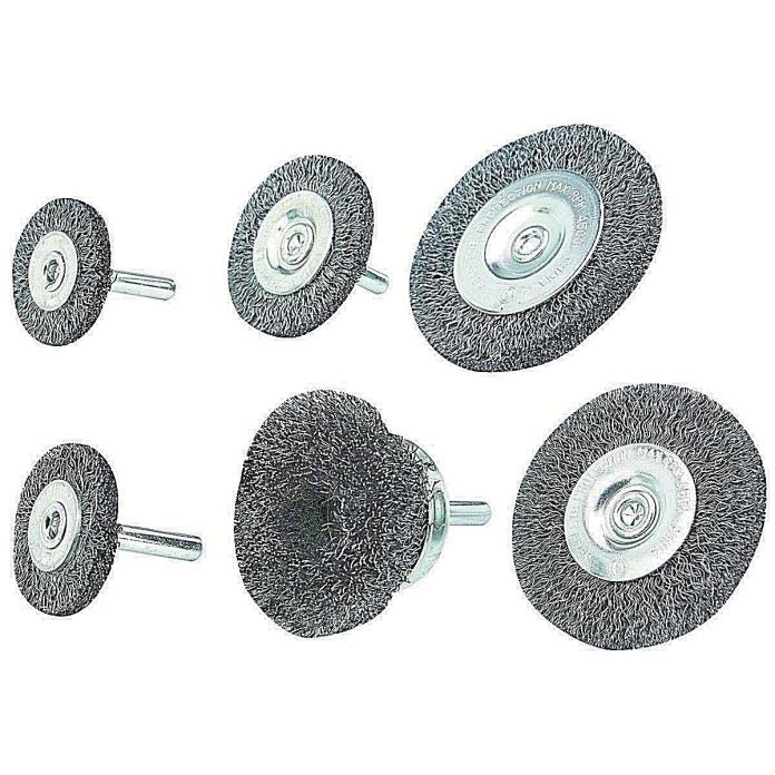 6 Piece Wire Wheel & Brush  Set / 1/4'' Shank Remove rust & scale BY WARRIOR