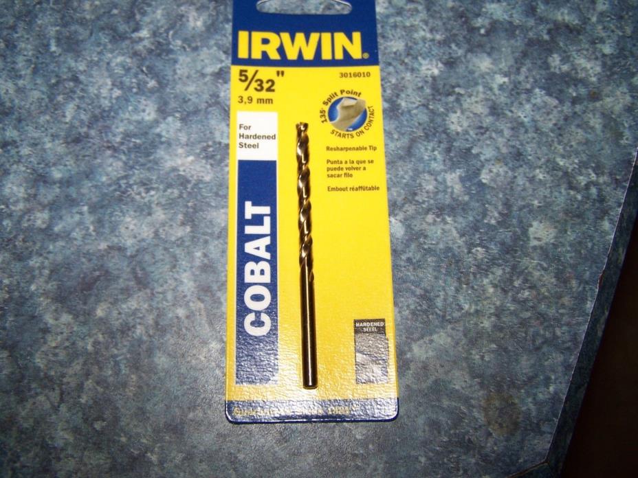 1- Irwin Cobalt High Speed Drill Bit Split Point 5/32