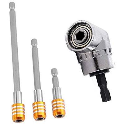 Right Drill Bit Extensions Angle Drills, Perhonor105 Degree Adapter 1/4