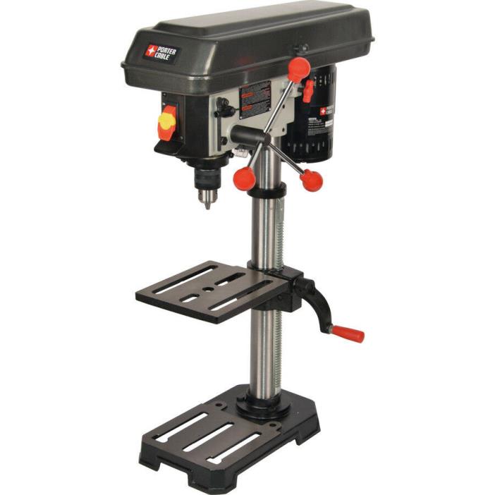 New Porter-Cable Bench Drill Press 3.2-Amp Adjustable Metal Wood Table Top Tool