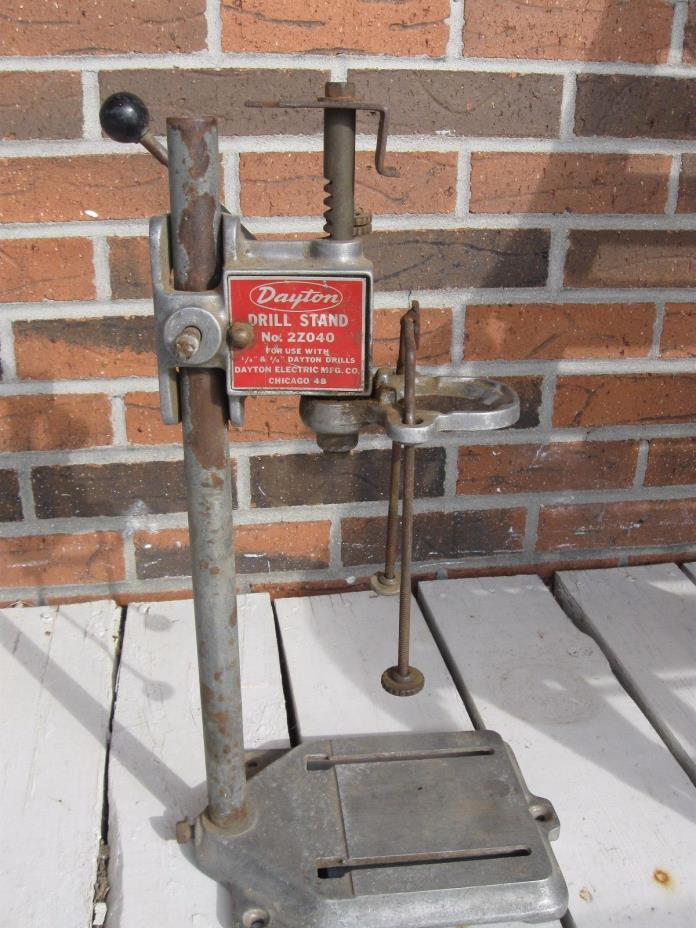 Vintage Dayton Drill Stand Press Model 2Z040 Fits 1/4