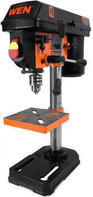 WEN Drill Press 8 in. 5-Speed Spindle Travel Durable Motor Locking Linear Deapth