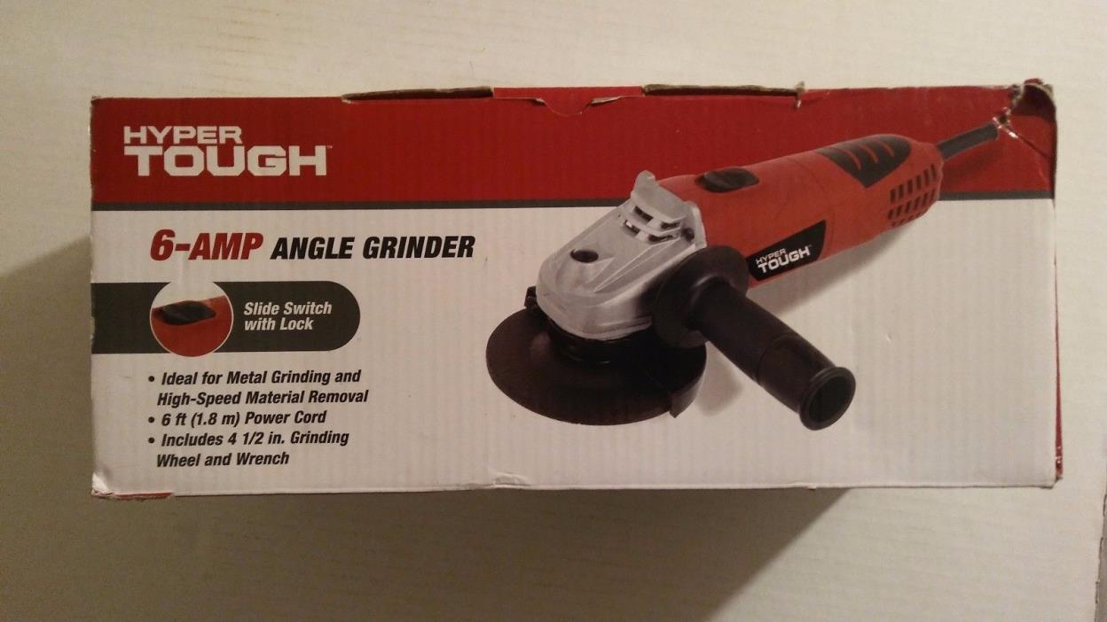 Hyper Tough 6.0 Amp Angle Grinder