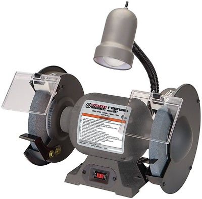 8 in. Bench Grinder with Gooseneck Lamp