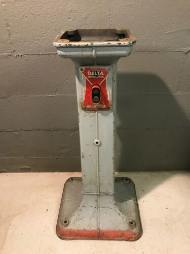 DELTA ROCKWELL MILWAUKEE PEDESTAL 7’’ TRIPLE DUTY BENCH GRINDER STAND