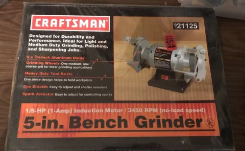 Craftsman 5 Inch Bench Grinder NEW SEALED