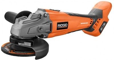 RIDGID Angle Grinder 4-1/2 in. 18-V Cordless Handle Lock On Switch (Tool Only)