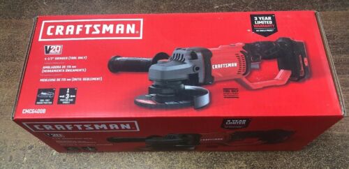 CRAFTSMAN V20 Cordless Angle Grinder High Performance Motor 3-Position Handle