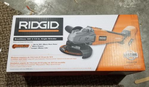 Ridgid R86041B 18V GEN5X Cordless Brushless 4-1/2 in. Angle Grinder (Tool-Only)