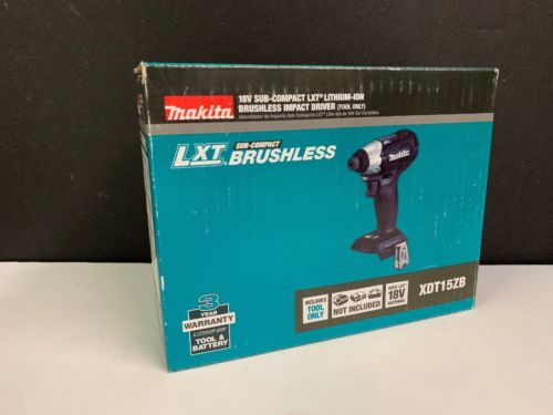 NEW Makita 18V Sub Compact LXT Li-Ion Brushless Impact Driver Tool Only XDT15ZB