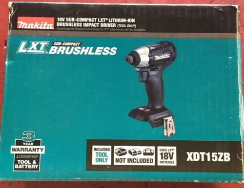 Makita Cordless Hammer Driver Tool 18 Volt 1/4 in. (Tool Only) XDT15ZB