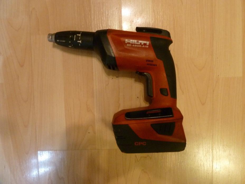 Hilti SD 4500-A18 Cordless drywall CREW DRIVER & 3.3 ah  battery