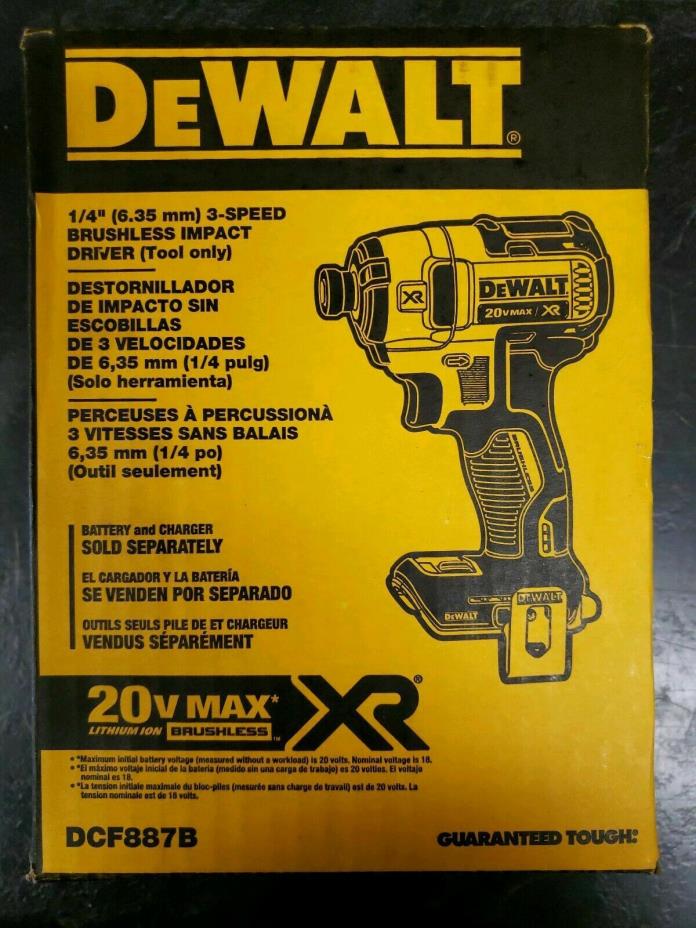 DEWALT DCF887B 20V 1/4