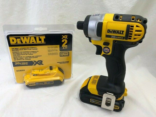 New DeWalt DCF885 20-Volt Max Lithium-Ion 1/4 in. Cordless Impact Driver