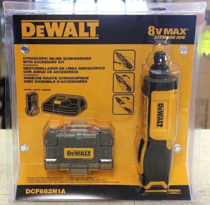 DeWALT DCF682N1A 8-Volt Max Lithium-Ion 1/4 in. Gyroscopic Screwdriver FREE SHIP