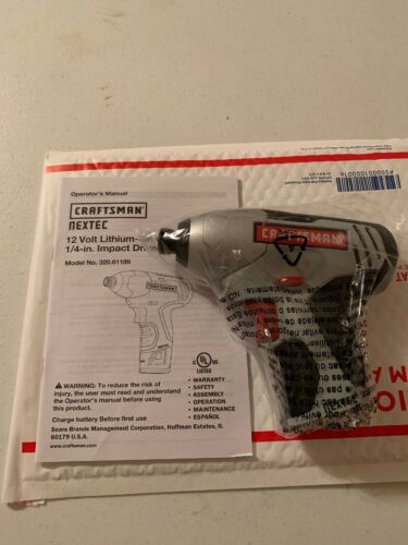 Craftsman Nextec 12 Volt Lithium Ion 1/4 Inch Impact Driver (Bare Tool, No Ba...