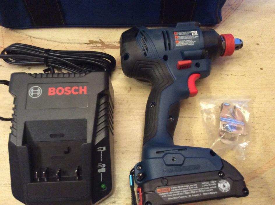 Bosch 18 V 1/4 in. & 1/2 in. 2-in-1 Bit/Socket Impact Driver Kit FAST SHIPPING