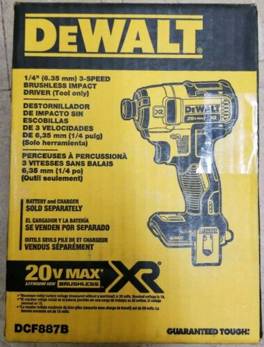 DEWALT DCF887B 20V MAX Cordless Brushless 1/4