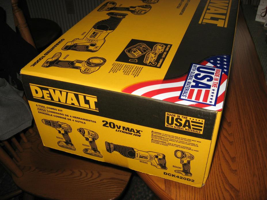 New Dewalt DCK420D2 Comb Kit Factory Sealed