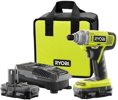 Ryobi 18-Volt ONE+ Lithium-Ion Impact Driver Kit Variable-Speed Battery Charger