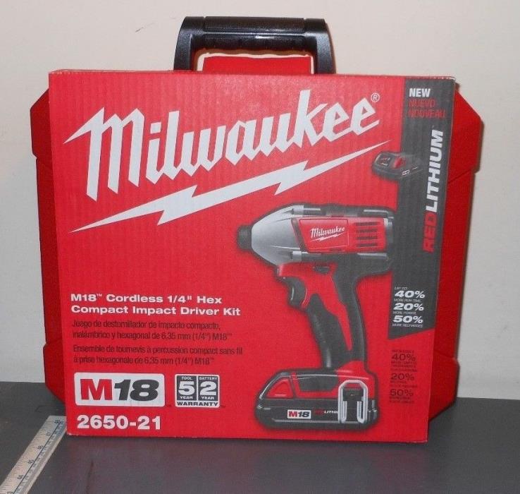 Milwaukee M18 2650-21 Cordless 1/4