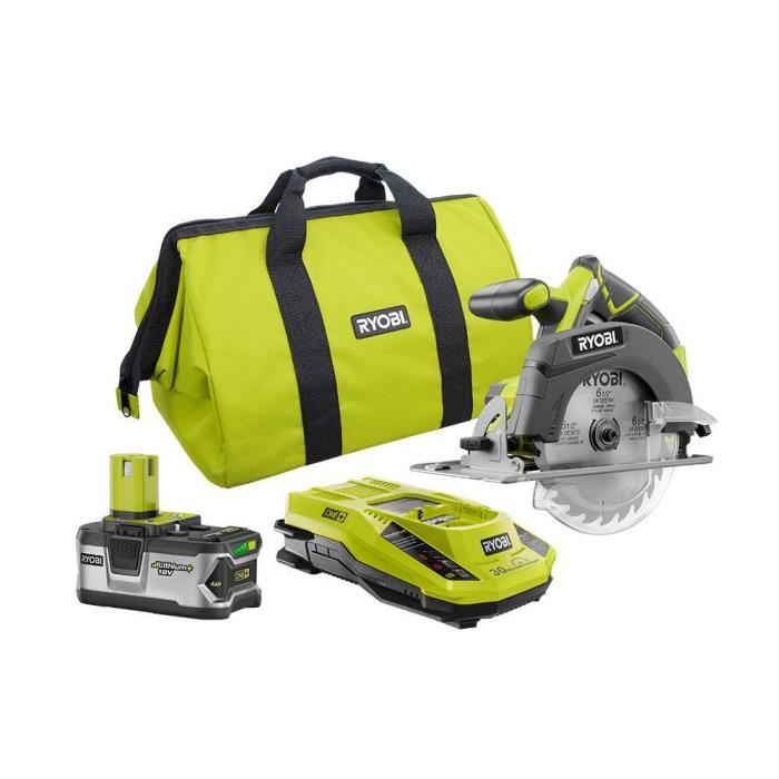 New Ryobi ONE+ Lithium-Ion 51/2 Circular Saw P506 KIT with Battery and Charger!