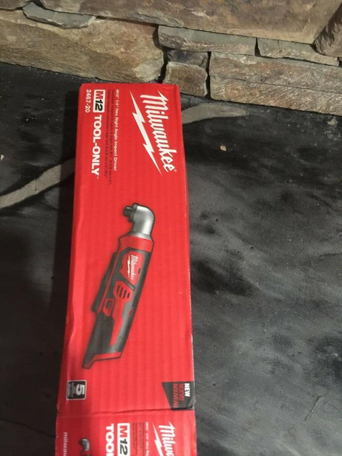 Milwaukee M12 12-Volt Lithium-Ion Cordless Right Angle Hex Impact Driver Tool