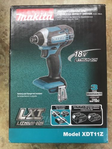 Makita XDT11Z Cordless Impact Driver 1/4 in. 18V LXT replaces the XDT04Z