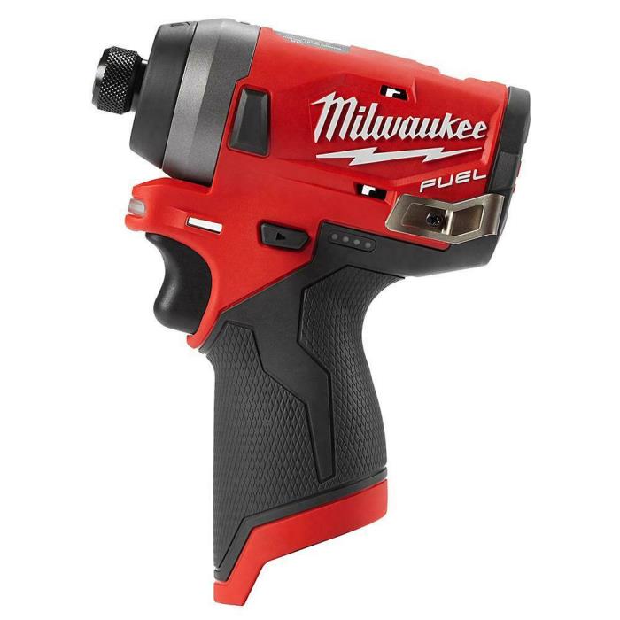 New Milwaukee Lithium-ion  2553-20 M12 FUEL Brushless 1/4
