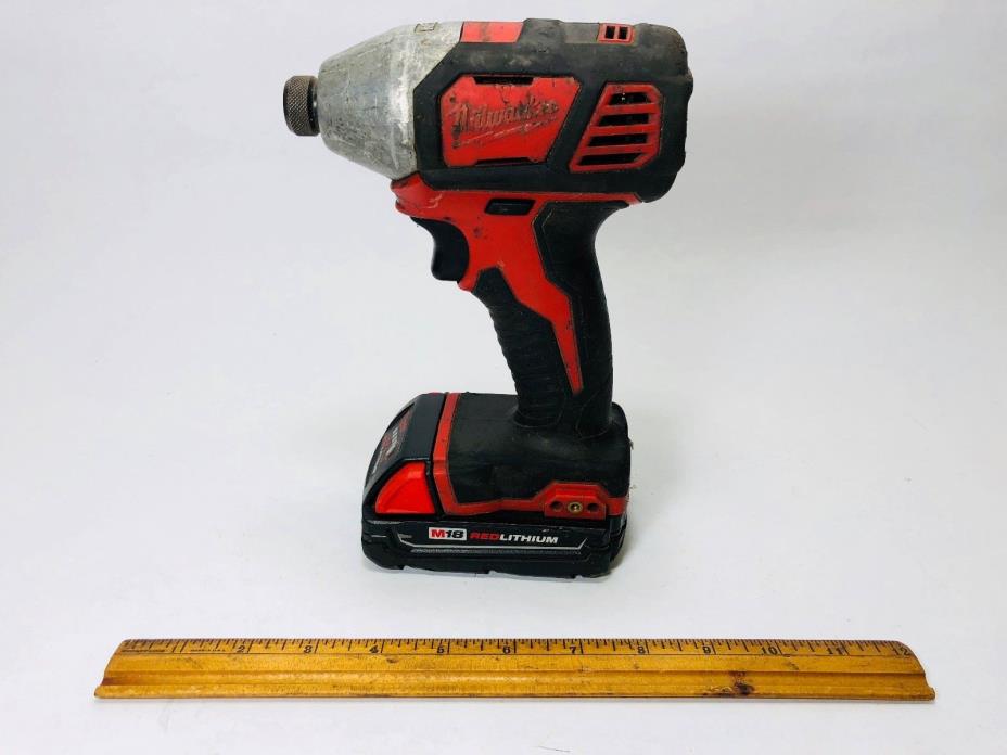 Milwaukee M18 18 Volt Li-Ion Cordless Impact Driver Bare Tool 2656-20 W/ BATTERY