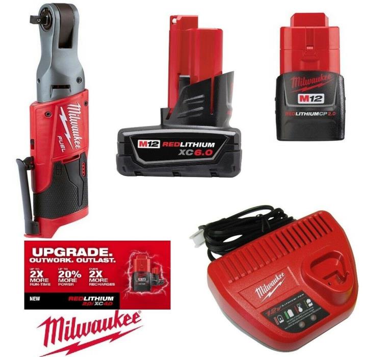 Milwaukee Fuel 2557-20 M12 Lithium-ion Kit - (1) 2.0 - (1) 6.0 Battery & Charger