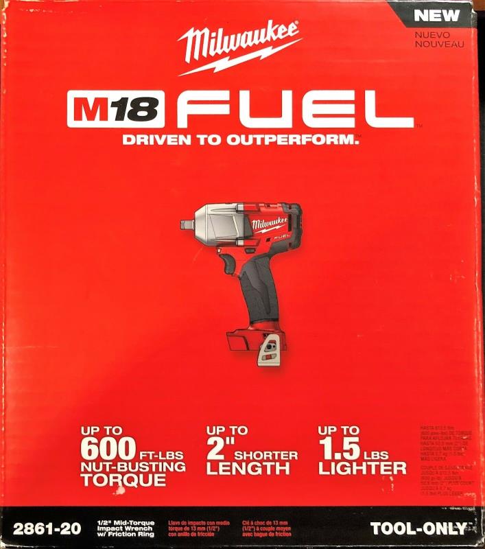 Milwaukee Fuel M18 2861-20 18V Li-ion 1/2