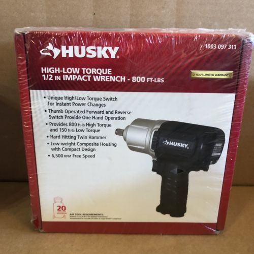 HUSKY 1/2 IMPACT MAX TORQUE WRENCH H4470 1003097313 (NEW) Free Ship
