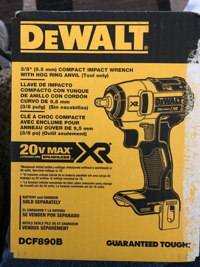 Brand New DEWALT DCF890B 20V Max XR 3/8