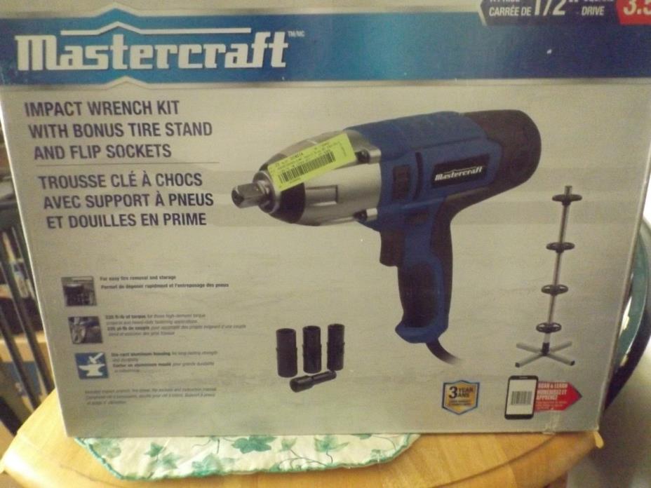 MASTER CRAFT 1/2 IMPACT WRENCH KIT WITH TIRE STAND AND FLIP SOCKETS