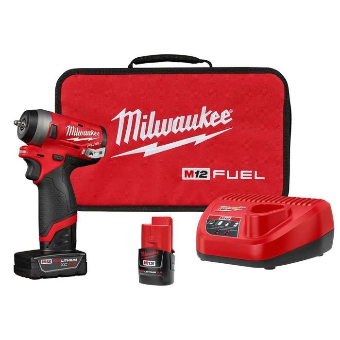 Milwaukee M12 FUEL 12-Volt Lithium-Ion Brushless Cordless Stubby 1/4 in. Impact
