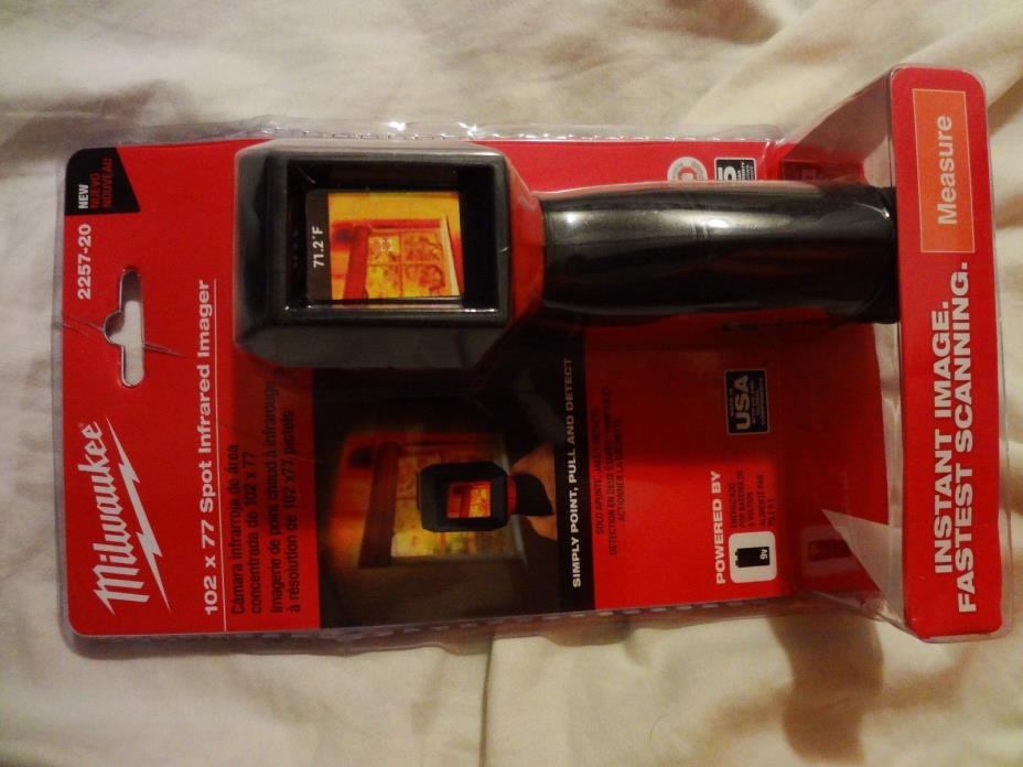 Milwaukee Spot Infrared Imager 102x77 Scanner Detect Heat LCD Display