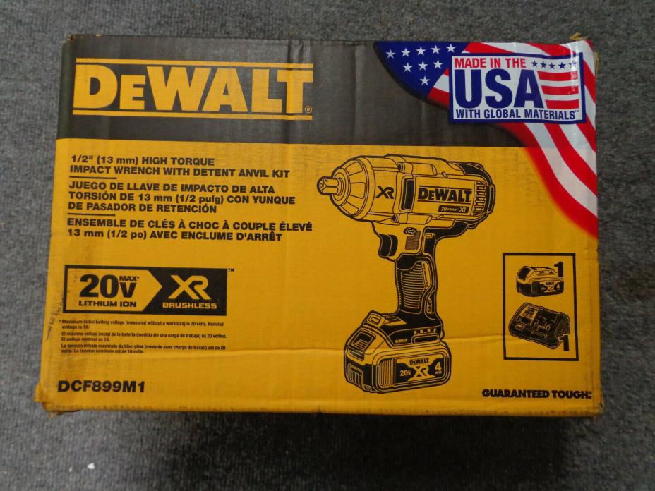 NEW! DEWALT DCF899M1 20V Max XR Brushless High Torque 1/2